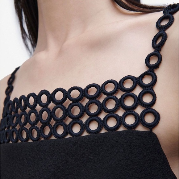 Marlie Crochet Ring Mini Dress - Jonathan Simkhai - Picture 5 of 6